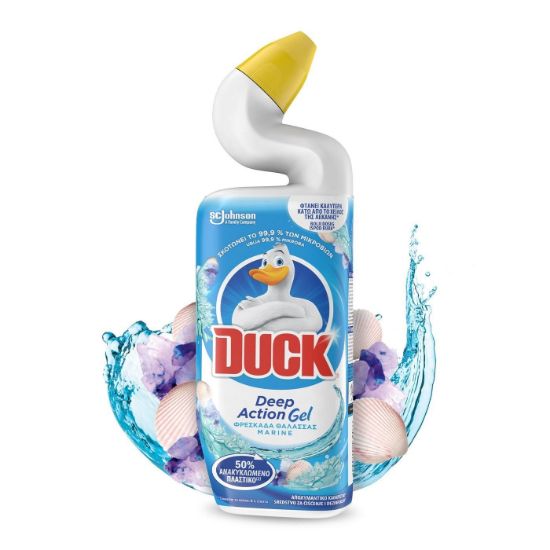 DUCK καθαριστικό gel λεκάνης τουαλέτας Deep Action Φρεσκάδα Θάλασσας 750ml