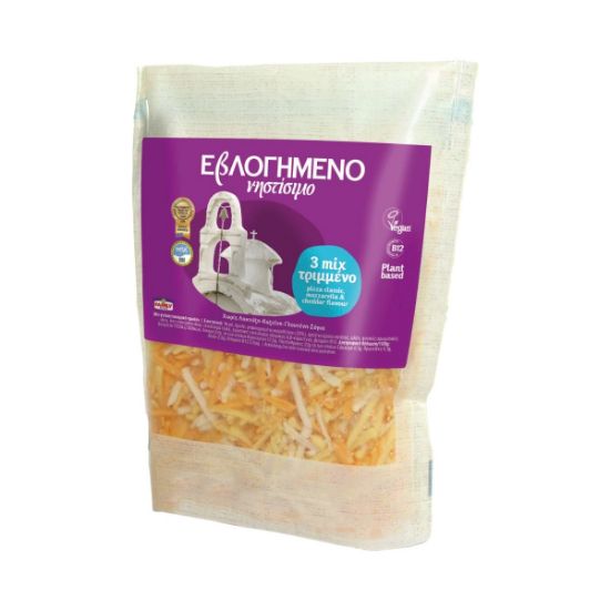 Τυρί ΕΒΛΟΓΗΜΕΝΟ τριμμένο Μix 3 νηστίσιμα (180g)