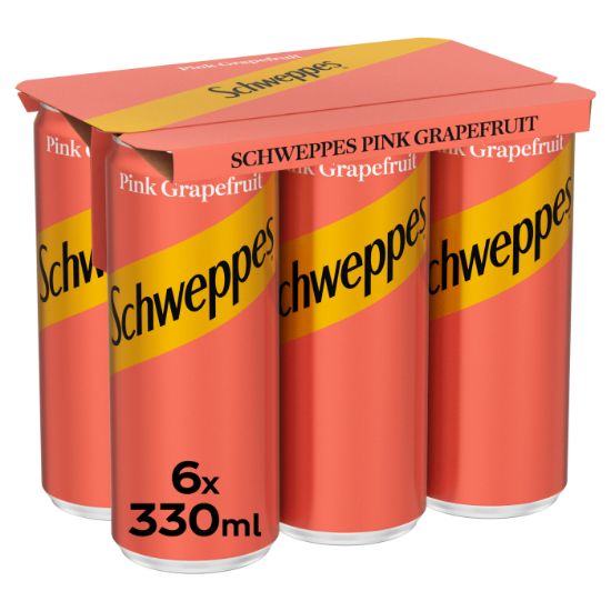 SCHWEPPES αναψυκτικό Pink Grapefruit 6x330ml