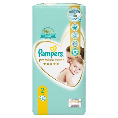 PAMPERS πάνες Premium Care No.2, 3-6kg 46τεμ.