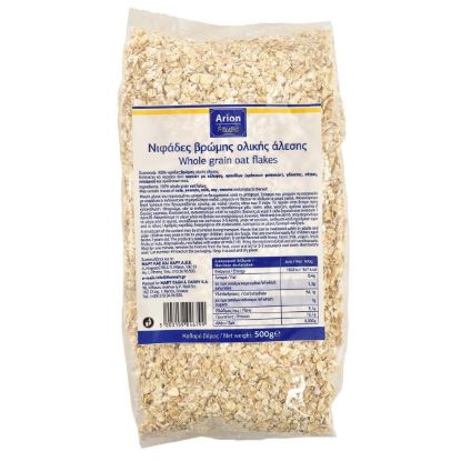 ARION FOOD Δημητριακά νιφάδες βρώμης ολικής άλεσης 500g