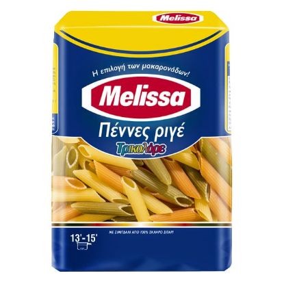 Πάστα ζυμαρικών MELISSA τρικολόρε ριγέ (500g)