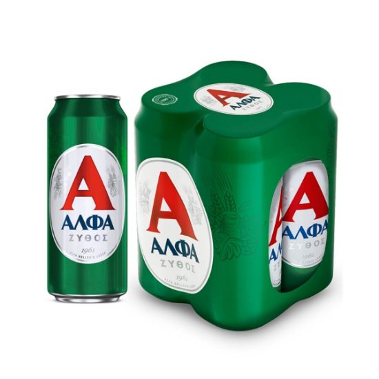 Μπύρα ΑΛΦΑ Lager κουτί (4x500ml)