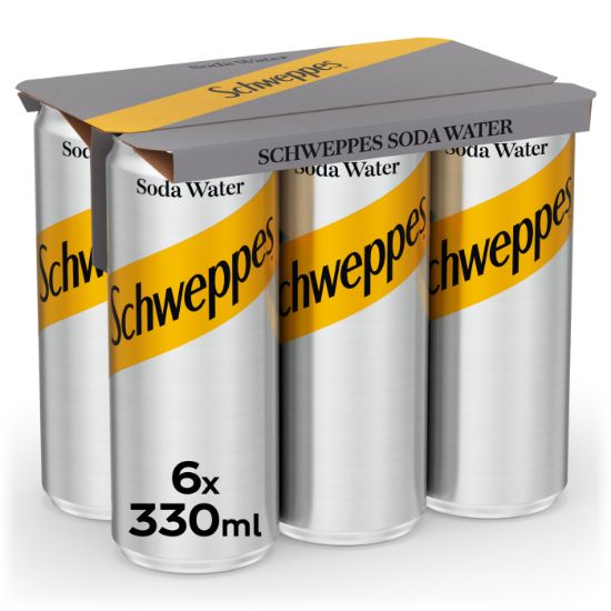 SCHWEPPES αναψυκτικό σόδα 6x330ml