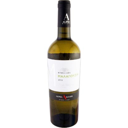 ΚΤΗΜΑ ΑΛΦΑ οίνος λευκός Μαλαγουζιά ξηρός 750ml