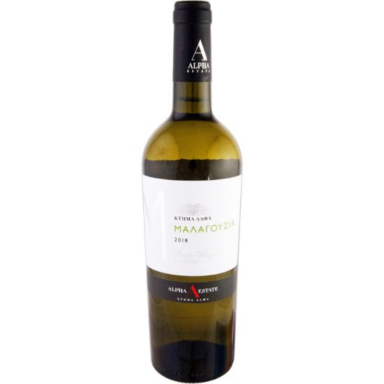ΚΤΗΜΑ ΑΛΦΑ οίνος λευκός Μαλαγουζιά ξηρός 750ml