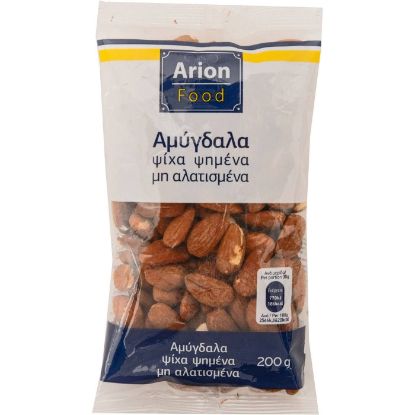 Αμύγδαλα ARION FOOD ψίχα, ψημένα, ανάλατα (200g)