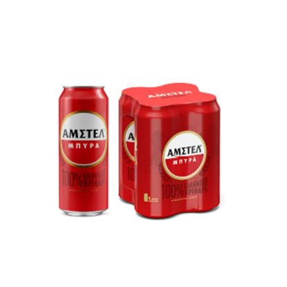 AMSTEL Lager μπύρα κουτί 4x500ml