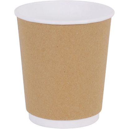 Ποτήρια χάρτινα διπλότοιχα κραφτ 8oz (25τεμ.)