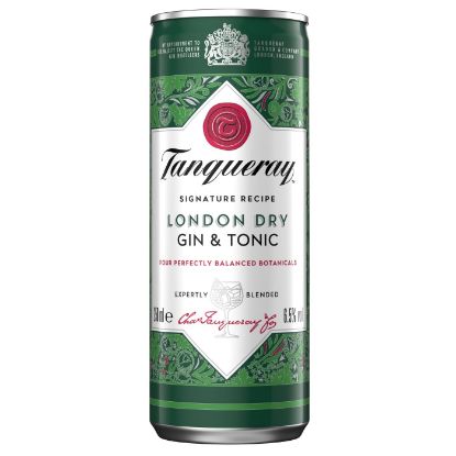 TANQUERAY ready-to-drink Gin & Tonic cocktail 250ml