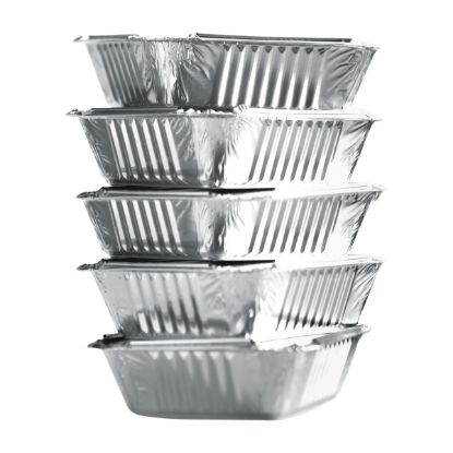 MASTER CHEF aluminum container R45L deep medium 18.6x12.1x5cm 100 pcs