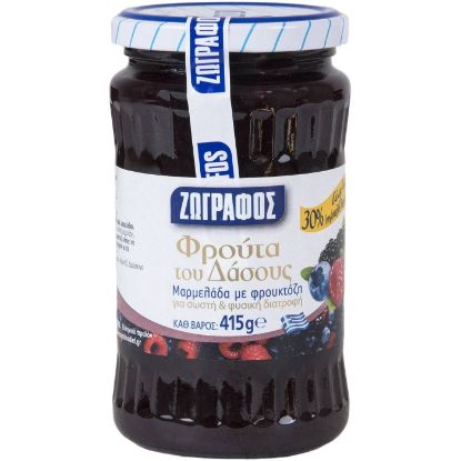 ZOGRAFOS jam forest fruits with fructose (415g)