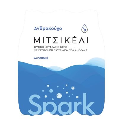 Mitsikeli natural sparkling mineral water (6x500ml)